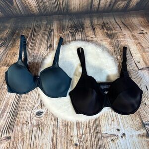 Bali Black and Teal Bra Duo